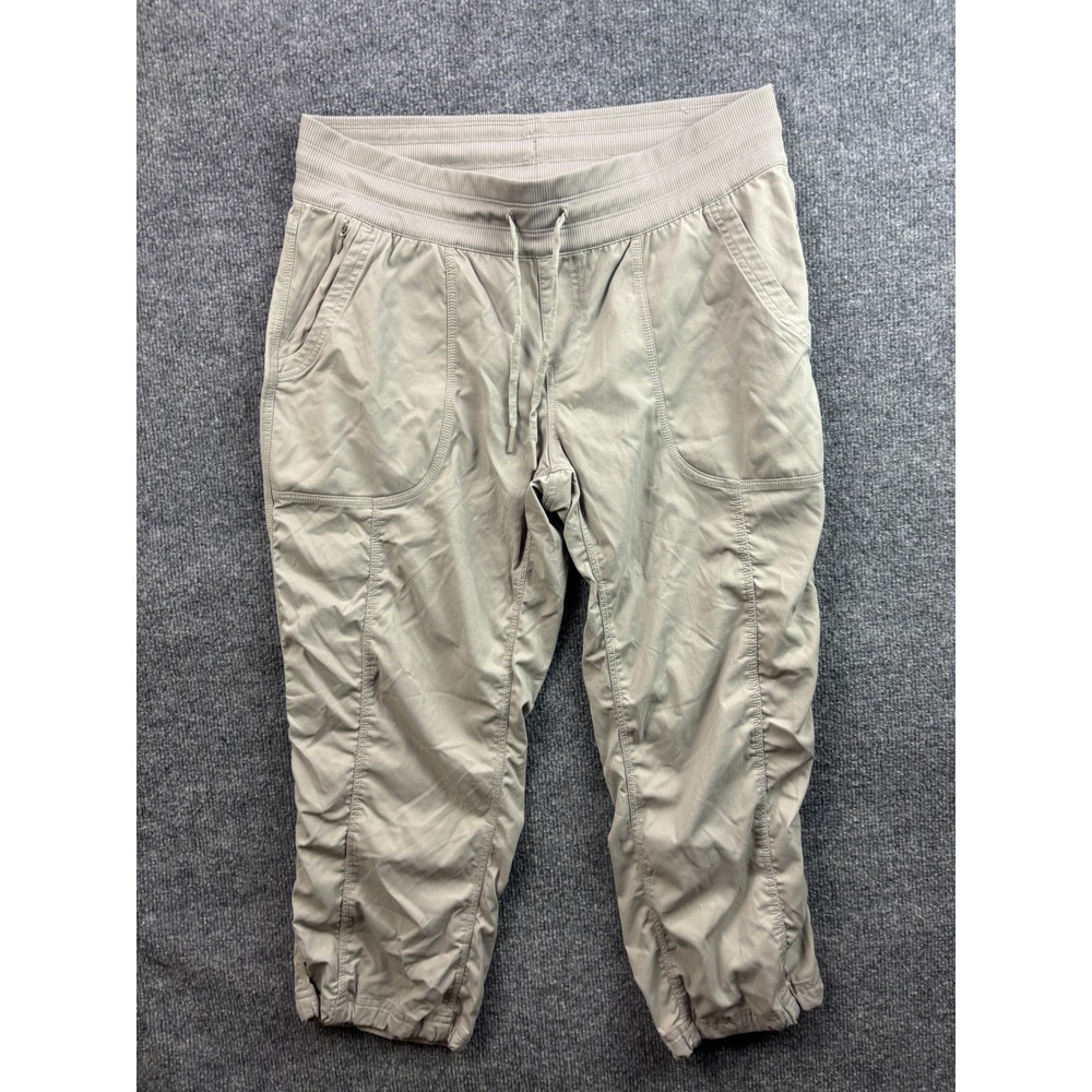 The North Face Aphrodite 2.0 Capri Pants Womens L Gray Hiking Outdoor 67278
